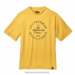vestir Leatherman camiseta de manga corta con insignia Heritage amarillo T44R293 - Leatherman Super Tool 300
