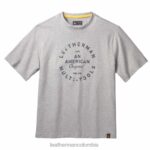 vestir Leatherman camiseta de manga corta con insignia Heritage gris T44R295 - Leatherman Navajas