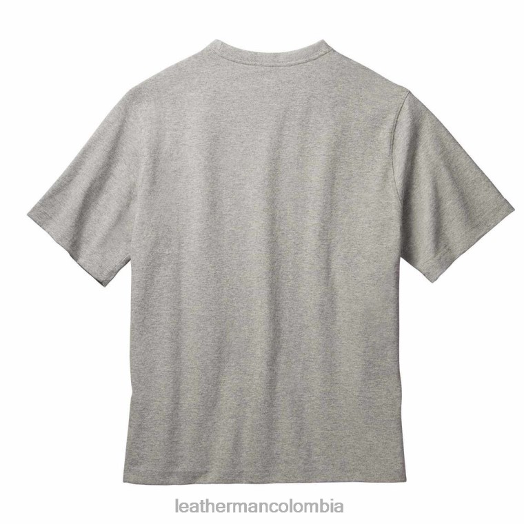 vestir Leatherman camiseta de manga corta con insignia Heritage gris T44R295 - Leatherman Navajas - Image 3