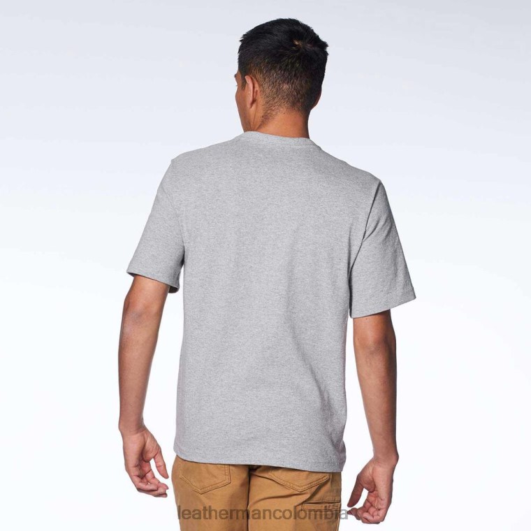 vestir Leatherman camiseta de manga corta con insignia Heritage gris T44R295 - Leatherman Navajas - Image 5