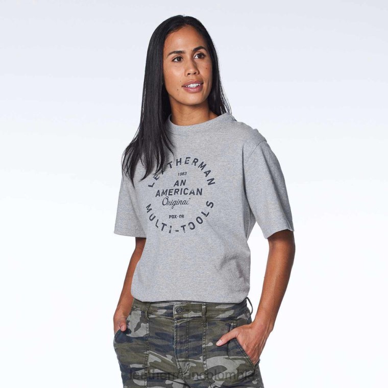 vestir Leatherman camiseta de manga corta con insignia Heritage gris T44R295 - Leatherman Navajas - Image 7