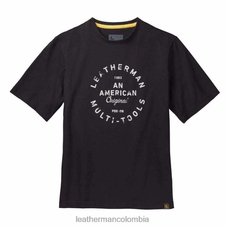 vestir Leatherman camiseta de manga corta con insignia Heritage negro T44R294 - Leatherman Colombia - Image 1