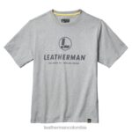 vestir Leatherman camiseta de manga corta con logo en el pecho gris T44R2107 - Leatherman Navajas