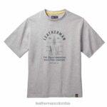vestir Leatherman camiseta de manga corta herencia pst gris T44R298 - Leatherman Navajas