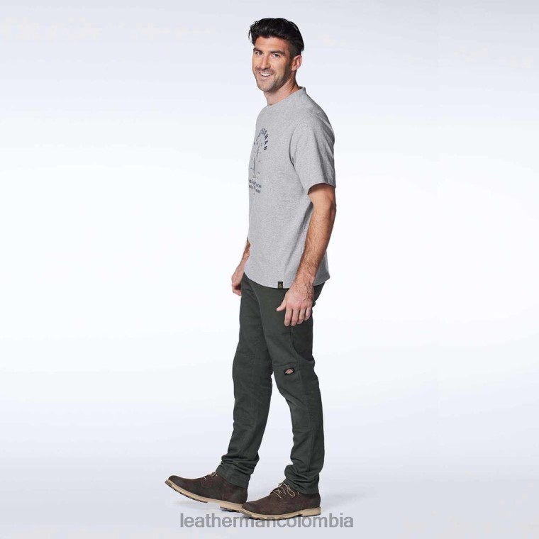 vestir Leatherman camiseta de manga corta herencia pst gris T44R298 - Leatherman Navajas - Image 9