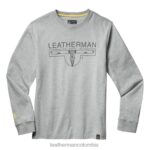 vestir Leatherman camiseta de manga larga con logo 1983 gris T44R289 - Leatherman Navajas