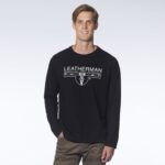 vestir Leatherman camiseta de manga larga con logo 1983 negro T44R288 - Leatherman Colombia - Image 2