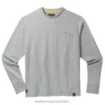 vestir Leatherman camiseta de manga larga con sello de marca gris T44R291 - Leatherman Colombia - Image 3