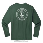 vestir Leatherman camiseta de manga larga con sello de marca verde T44R292 - Leatherman Navajas