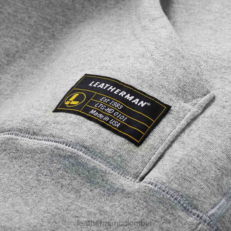 vestir Leatherman sudadera con capucha básica gris T44R284 - Leatherman Super Tool 300 - Image 4
