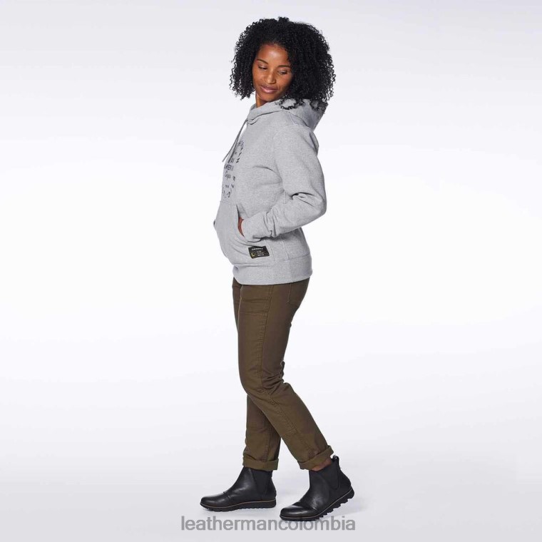 vestir Leatherman sudadera con capucha y distintivo Heritage gris T44R282 - Leatherman Colombia - Image 7