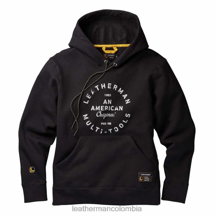 vestir Leatherman sudadera con capucha y distintivo Heritage negro T44R281 - Leatherman Super Tool 300 - Image 1