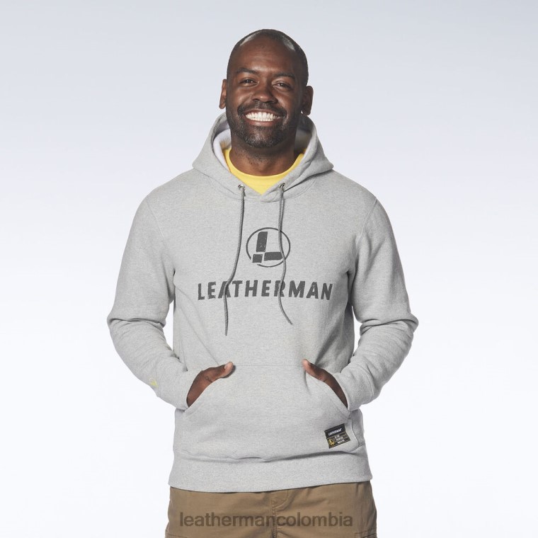 vestir Leatherman sudadera con logo dibujado a mano gris T44R278 - Leatherman Super Tool 300 - Image 2